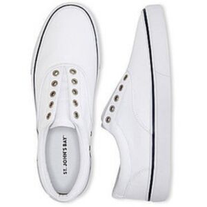 St Johns Bay Cove Canvas Sneakers, Size 8M, 9.5W